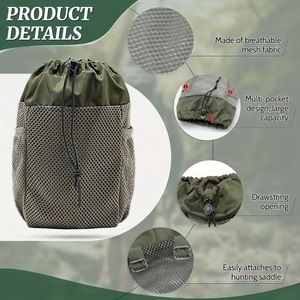 Hunting Storage Bag Portable <b>Drawstring</b> Oxford Cloth Green Outdoor Accessory <b>Pouch</b> For Men - Product Image 3