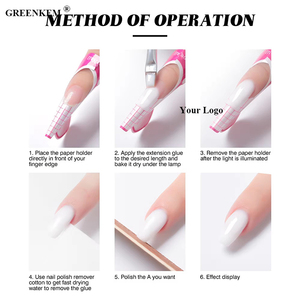 Gel de construction pour ongles 15 ml, transparent, blanc, rose, gel d'extension UV, gel de construction pour nail art - Product Image 2