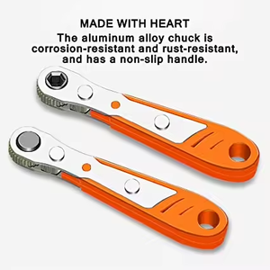 Hexagon <b>Ratchet</b> <b>Spanner</b> Quick Release Socket Repair Tool Wrench Metal Multifunctional Screwdriver - Product Image 6