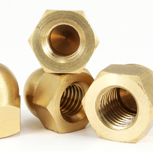 Écrous dôme hexagonaux en laiton M3 M4 M5 M6 M12 M16 M20, couvre-têtes décoratifs métriques DIN1587 - Product Image 4