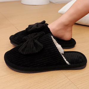 Vente en gros de nouvelles pantoufles pour femmes en EVA avec semelle en peluche et nœud, de qualité supérieure - Product Image 6