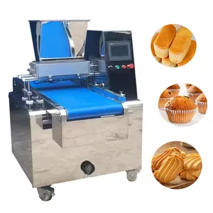 High Efficient Stuffed Pillow Biscuit Cup Cookies Making Tiramisu Cake Filling Machine