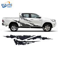 Autocollants en vinyle pour Toyota Hilux Pickup, modèles 1991, 1995, 2004, 2005, 2006, 2009, 2016, 2022, 2025, autocollants originaux pour les côtés de la carrosserie