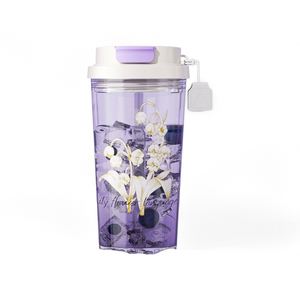 Vaso de Agua de Alta Calidad 2024, Ecológico, Portátil, con Pajita, de Plástico, de Lujo Ligero - Product Image 4