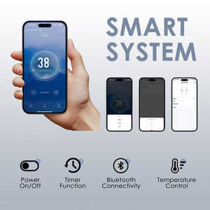 Bañera de Hidromasaje Cuadrada de Acrílico Ecológica para 1 Persona, con Sistema de Control GECKO, Fácil de Instalar, Diseño Moderno Independiente, Tubo de Hielo - Product Image 6