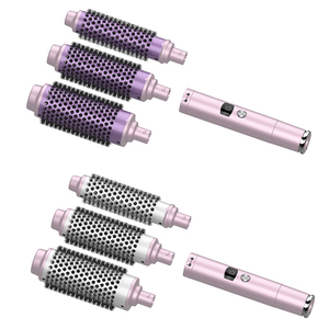 Usine En Gros Curling Céramique Tourmaline Ionique Fer À Friser <span class=keywords><strong>Brosse</strong></span> Volumisante Chauffage Rapide <span class=keywords><strong>Brosse</strong></span> Thermique Chaude - Product Image 2