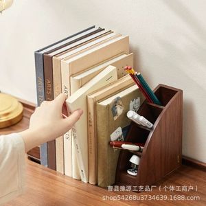 Solid Wood <b>Pen</b> Holder Desktop Office Stationery Storage <b>Box</b> Student Supplies Organizer Square Shape Custom Made - Product Image 4