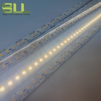2835 120leds/m lampu keras Led 2700K Strip Led putih hangat 24V untuk pencahayaan kabinet di bawah