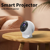 Nouveau modèle de projecteur de cinéma portable à domicile avec objectif en verre, 600 lumens, 4K, Android 13, 720P, télécommande Bluetooth, mise au point automatique, 130 pouces