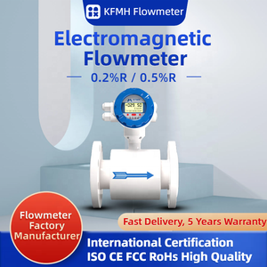 MHLD High Temperature <strong>Conductive</strong> Liquid Flowmeter PTFE F46 PFA Lining Electromagnetic <strong>Flow</strong> <strong>Meters</strong> - Product Image 2