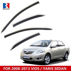 Accessoires de voiture, pièces automobiles, déflecteur de vent pour fenêtre, pare-soleil, protection contre la pluie pour TOYOTA VIOS YARIS SEDAN 2008-2013 - Product Image 2