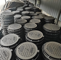 Couvercles de puits en fonte ductile pour système de drainage et usage extérieur, anti-corrosion, durables et nécessitant peu d'entretien