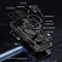 Offre Spéciale 360 ° Rotation Magnétique Sans Fil De Charge Couverture Antichoc Mobile Téléphone Cas pour iPhone 11 12 13 14 15 Plus 16 Pro Max