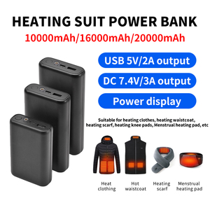 10000mAh 20000mAh 7.4V 3A DC Port nước nóng có thể sạc lại pin gói ngân hàng điện cho cho nước nóng Áo Jacket - Product Image 4