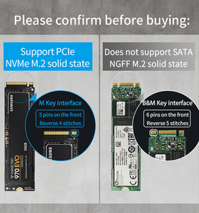 Carcasa de Aleación de Aluminio Thunderbolt <span class=keywords><strong>3</strong></span> 4TB 40Gbps de Alta Velocidad NVMe <span class=keywords><strong>M</strong></span> Key <span class=keywords><strong>M</strong></span>.<span class=keywords><strong>2</strong></span> NVMe SSD - Product Image 3