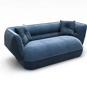 Sang trọng cắt Gấu bông vải sofa đặt ghế phòng khách ghế sofa hiện đại vải sofa nhà sản xuất chiều rộng 3 m