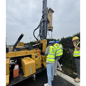 Mesin Solar <span class=keywords><strong>Piling</strong></span> kualitas tinggi Crawler Pile Driver dengan GPS Leveling & sistem Remote Control menampilkan inti komponen mesin - Product Image 3