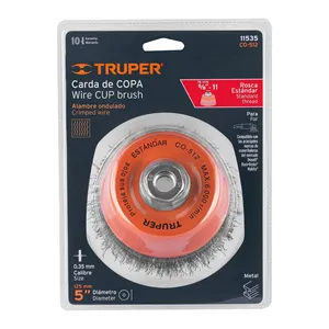 กล่อง 4 ชิ้น คาร์ดิงคัพ 5' ลวดจีบละเอียด, แกน 5/8'-11, TRUPER - Product Image 2