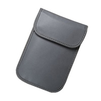 PU cuir RFID Signal bloquant Faraday sac bouclier pochette téléphone portable radioprotection voyage portefeuille pour téléphone portable clé de voiture