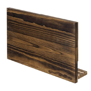 Présentoir à bijoux mural en bois massif brûlé rustique à 3 niveaux <span class=keywords><strong>porte</strong></span>-bague de championnat de sport avec découpe d'étoiles du drapeau américain - Product Image 5