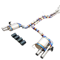 Tube d'échappement universel en acier inoxydable bleu brûlé de 1,5 mm d'épaisseur, kit de silencieux d'échappement Valvetronic compatible avec SQ5 8R FY 3.0T 2016 2024