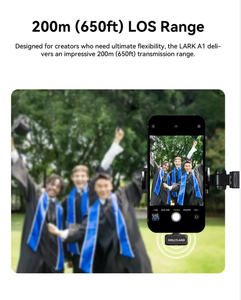 Hollyland <span class=keywords><strong>LARK</strong></span> A1 Plastic Lavalier Draadloze Microfoon Omni-directionele Ruisonderdrukking voor iPhone TikTok Vlogging Podcasts - Product Image 6