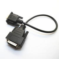 Cable Serial RS232 DB15 Macho a DB9 Hembra con Blindaje Trenzado para Proyector y Computadora con Conector Tipo DB25