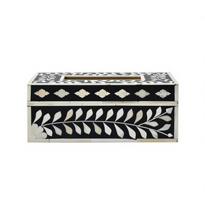 BS INTERNATIONAL Vintage Handmade Bone Inlay Waterproof 100% Eco-Friendly <b>Tissue</b> <b>Paper</b> Box Organizer Model NAS00121 Uttar - Product Image 4