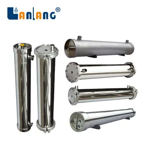 Stainless Steel RO Membrane Housing For Water System 8inch 800PSI Stainless Steel 8040 Ro Membrane Housing