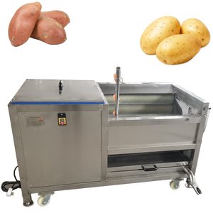 Máquina de Alta Calidad para Limpieza de Frutas y Verduras con Raíz de Loto y Yema de Castaña, Ideal Antes y Después de la Pelado Químico o con Vapor - Product Image 3