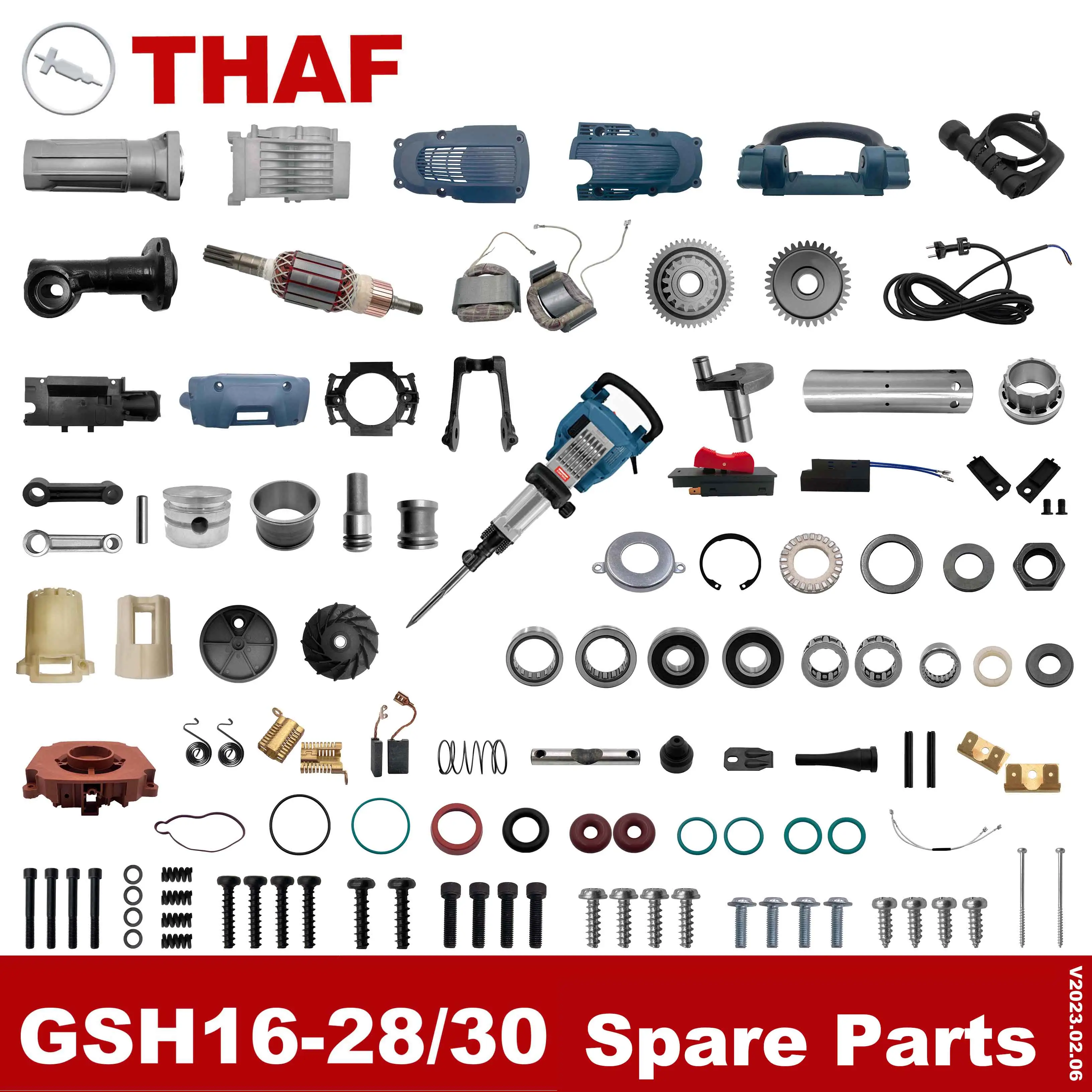 Pièces de rechange pour outils électriques Accessoires pour marteau de démolition Bosch GSH16-28 GSH16-30
