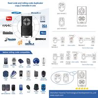 YET2168 Duplicateur à distance clone sans fil D5 Type 2 en 1 4 boutons 433.92MHZ pour portes automatiques