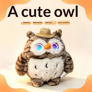 Juguete de Peluche, Compañero <span class=keywords><strong>IA</strong></span>, Muñeca Interactiva que Habla para Niños, Aprendizaje Educativo, Práctica de Idiomas, Robot <span class=keywords><strong>IA</strong></span> para el Hogar y Viajes - Product Image 5
