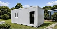 Maison conteneur préfabriquée en kit, cabine modulaire portable pour bureau, hébergement et chantier