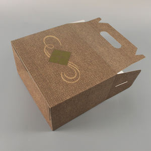 Caja para Pollo Frito con Asa, Envase Corrugado para Llevar Pollo, Contenedor Portátil para <span class=keywords><strong>Comida</strong></span> Rápida con Asa Troquelada - Product Image 3