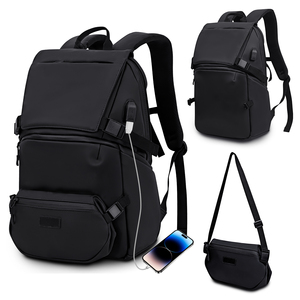 <span class=keywords><strong>Mochila</strong></span> Ejecutiva Impermeable Premium, Tejido de Poliéster, Armazón Interno, Correa de Hombro Extraíble, Puerto USB, para Portátil - Product Image 1