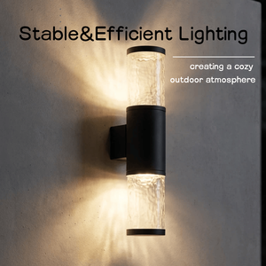 Lampada da Parete LED per Esterni 12W SMD, Impermeabile IP54, Luce Bianca Calda 3000K, in Alluminio Pressofuso per Giardino e Patio - Product Image 1