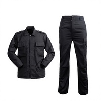 Tenue de travail personnalisée OEM pour hommes, avec logo brodé, vêtements de travail noirs angolais, équipement tactique de patrouille, uniforme BDU pour hommes