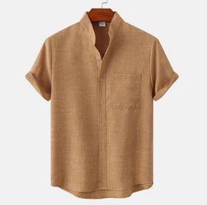 Camicie da <span class=keywords><strong>uomo</strong></span> a manica corta semplici di alta qualità da <span class=keywords><strong>uomo</strong></span> in bianco <span class=keywords><strong>oversize</strong></span> <span class=keywords><strong>camicia</strong></span> Casual in <span class=keywords><strong>lino</strong></span> di cotone per <span class=keywords><strong>uomo</strong></span> - Product Image 5