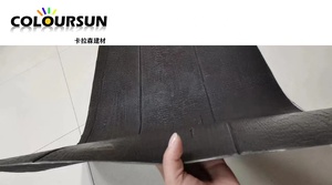 Piastrelle in Pietra Flessibile Morbida con Motivo <span class=keywords><strong>Legno</strong></span> Nero <span class=keywords><strong>per</strong></span> Interni MCM, Pannelli di Rivestimento <span class=keywords><strong>per</strong></span> Esterni in Pietra Flessibile Morbida - Product Image 6