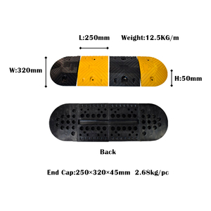 Dissuasore di velocità in gomma di alta qualità, prodotto di segnalazione stradale molto venduto per parcheggi - Product Image 2