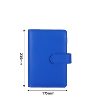 Carnet personnalisé à fermoir magnétique coloré, multifonctionnel, à feuilles mobiles, couverture en cuir PU imprimé, cadeau promotionnel pour événement