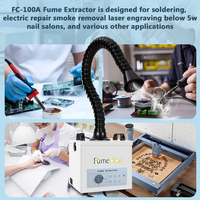 Meilleur Prix Extracteur de Fumée de Soudure de Table Mini 100W, Absorbeur de Fumée de Soudure à la Colophane avec Filtre HEPA