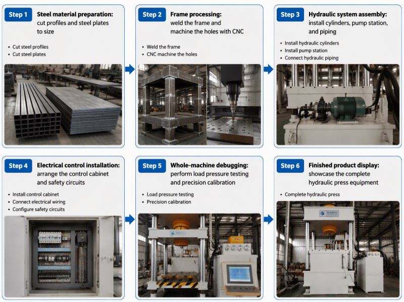 160T Metal Forming Hydraulic Press - Customized Non-standard Model ...