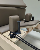 Reformer de Pilates en bois d'érable blanc de haute qualité, marque VOG, modèle VOG-PL001, portable, écologique, multifonctionnel, pour studio commercial