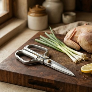 Stainless Steel Kitchen Scissors Multi Functional Heavy Duty For Meat Fish Vegetables <b>Chicken</b> Bone Cutting Dishwasher Safe - Product Image 1