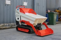 Mini-chargeur sur chenilles auto-déchargeur pour sable et gravier, Dumper hydraulique sur chenilles