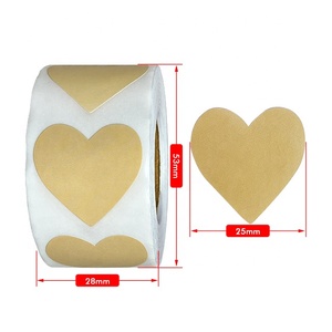 Rollo de etiquetas rojas con forma de corazón para decoración del Día de San Valentín, accesorios de fiesta de boda, regalos, colorido, pegatina de corazón - Product Image 3
