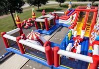 Toboggan gonflable pour parc d'attractions - Manège intérieur/extérieur pour enfants et adultes, en PVC, certifié CE