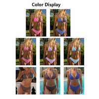 Ensemble bikini 2 pièces personnalisé de haute qualité en tissu Spandex/Nylon, robe de plage avec service OEM